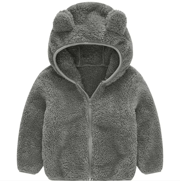 Wonder Nation Winter Baby Fleece Jacket Toddler Zipper Coat With Hooded … - Picture 1 of 11